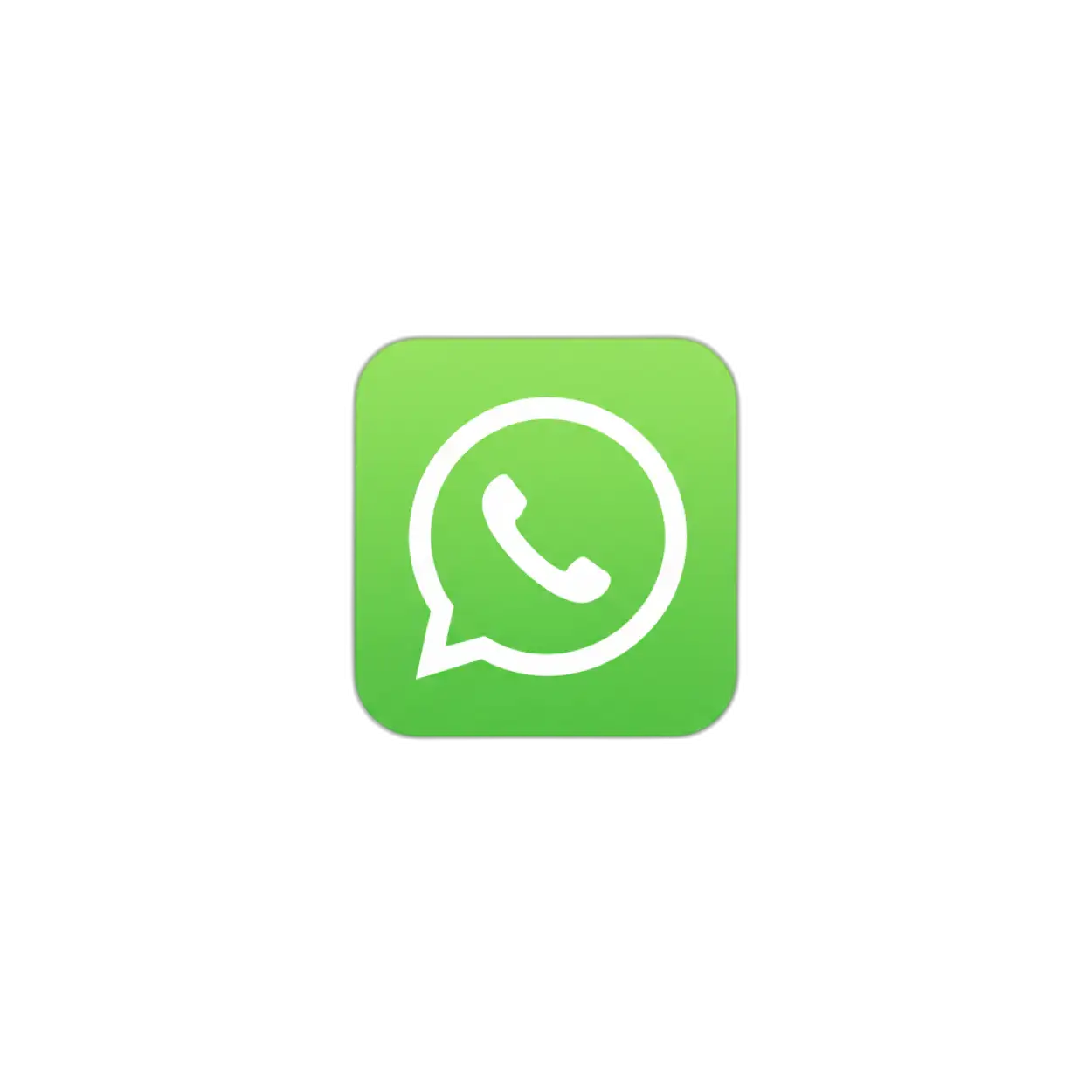 Free Download Whatsapp Square Icon Png - High Quality Whatsapp Png Icon PNG Image