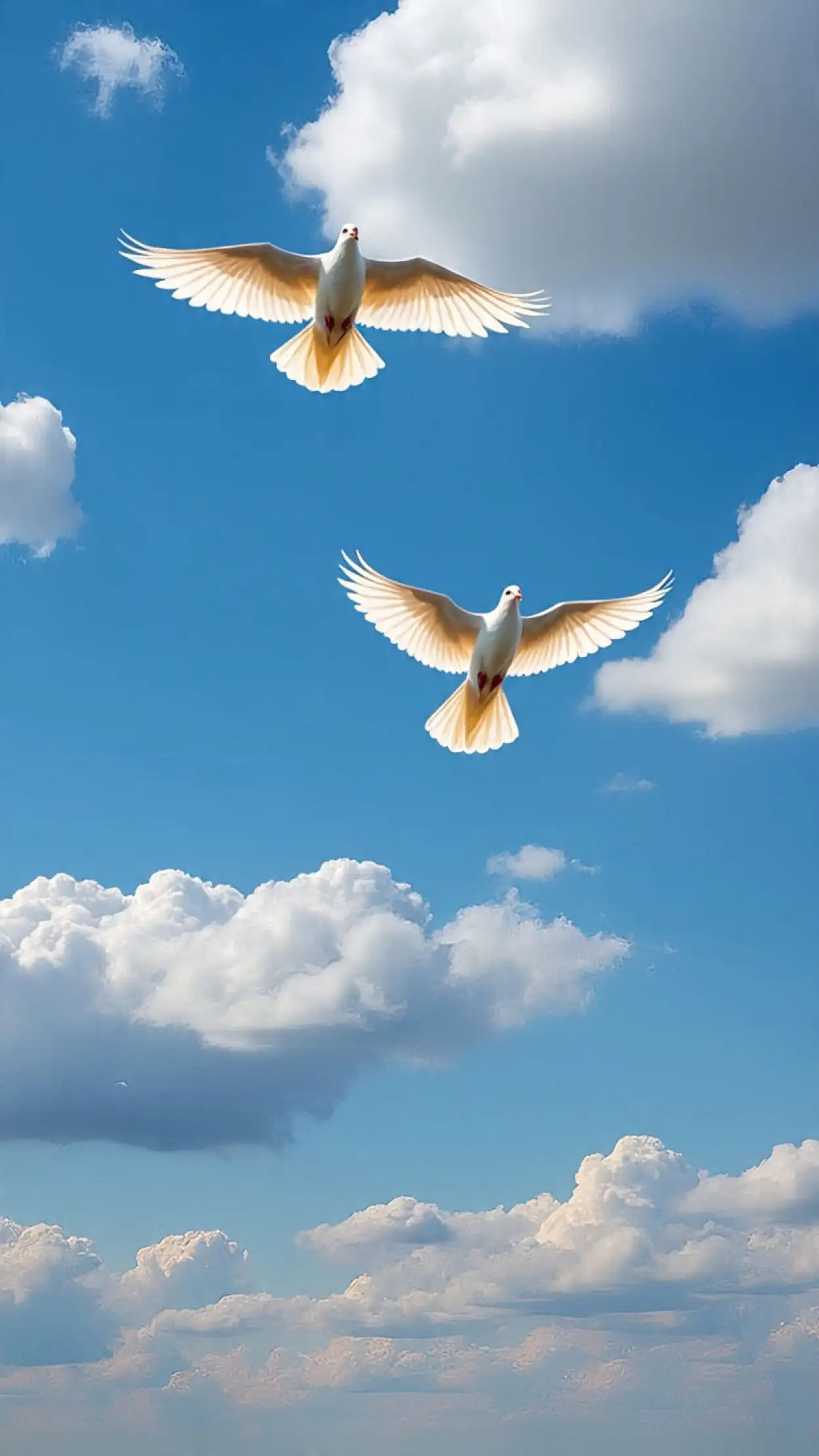 Free Download White Dove Flying In Blue Sky Hd Background Free - High Quality White Dove Flying Background