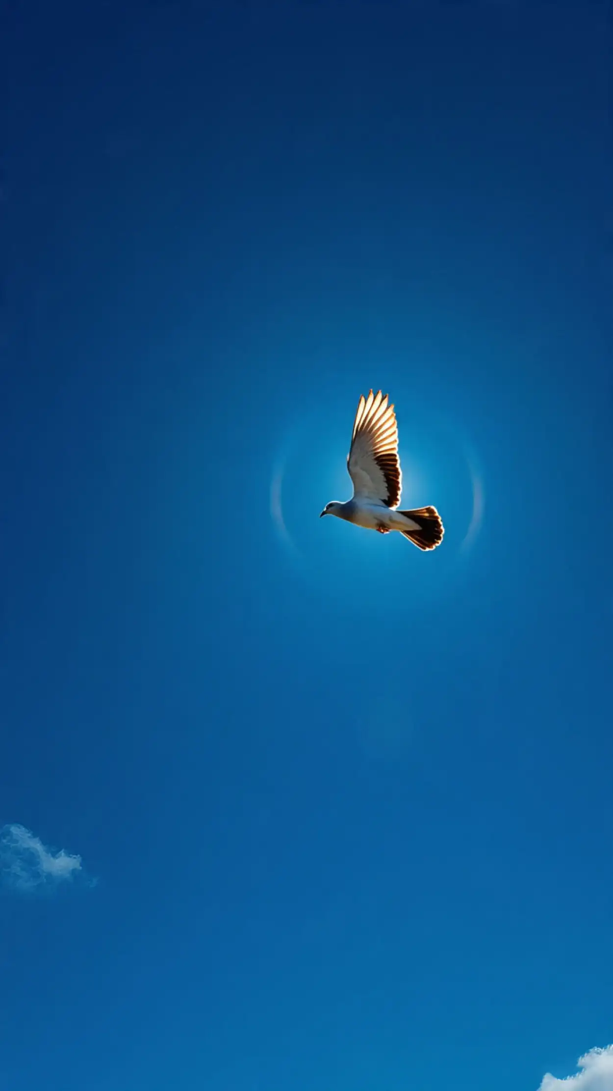 Free Download White Dove Flying In Blue Sky Independence Day Design - High Quality White Dove Flying Image