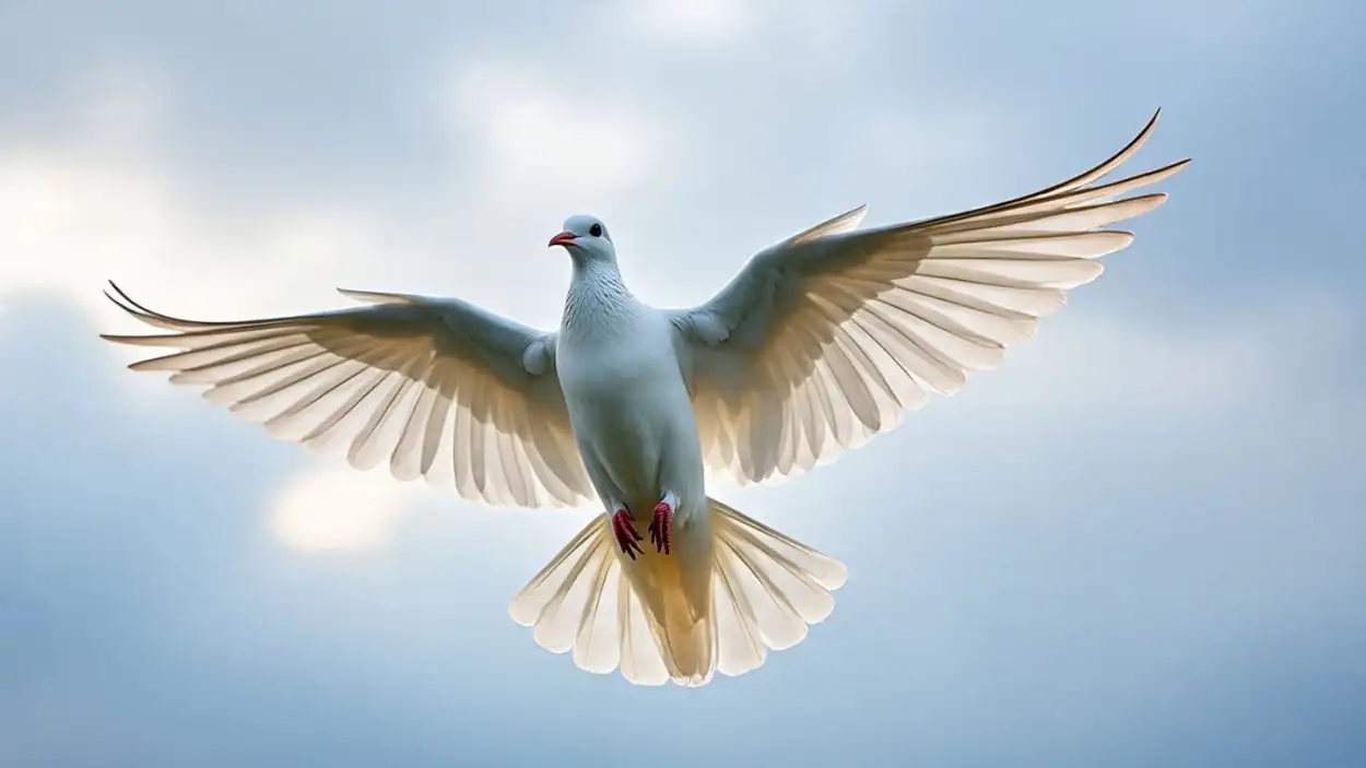 Free Download White Dove Flying In Blue Sky Wedding Theme - High Quality White Dove Flying Background