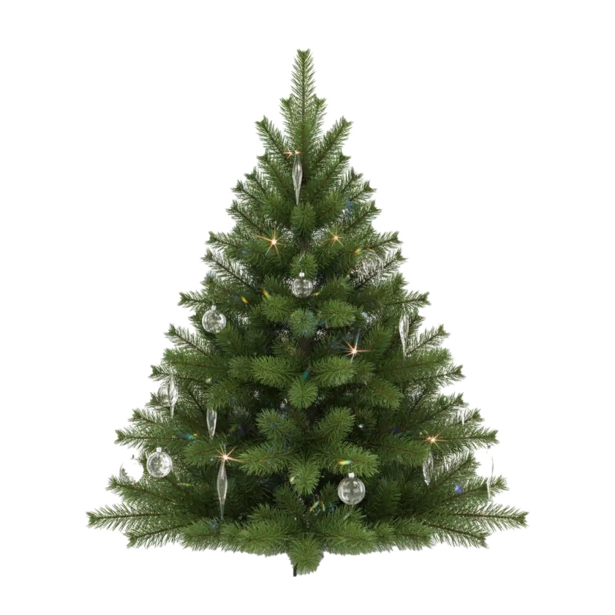 Free Download White Elegant Christmas Tree PNG HD - High Quality Christmas Tree PNG Transparent PNG