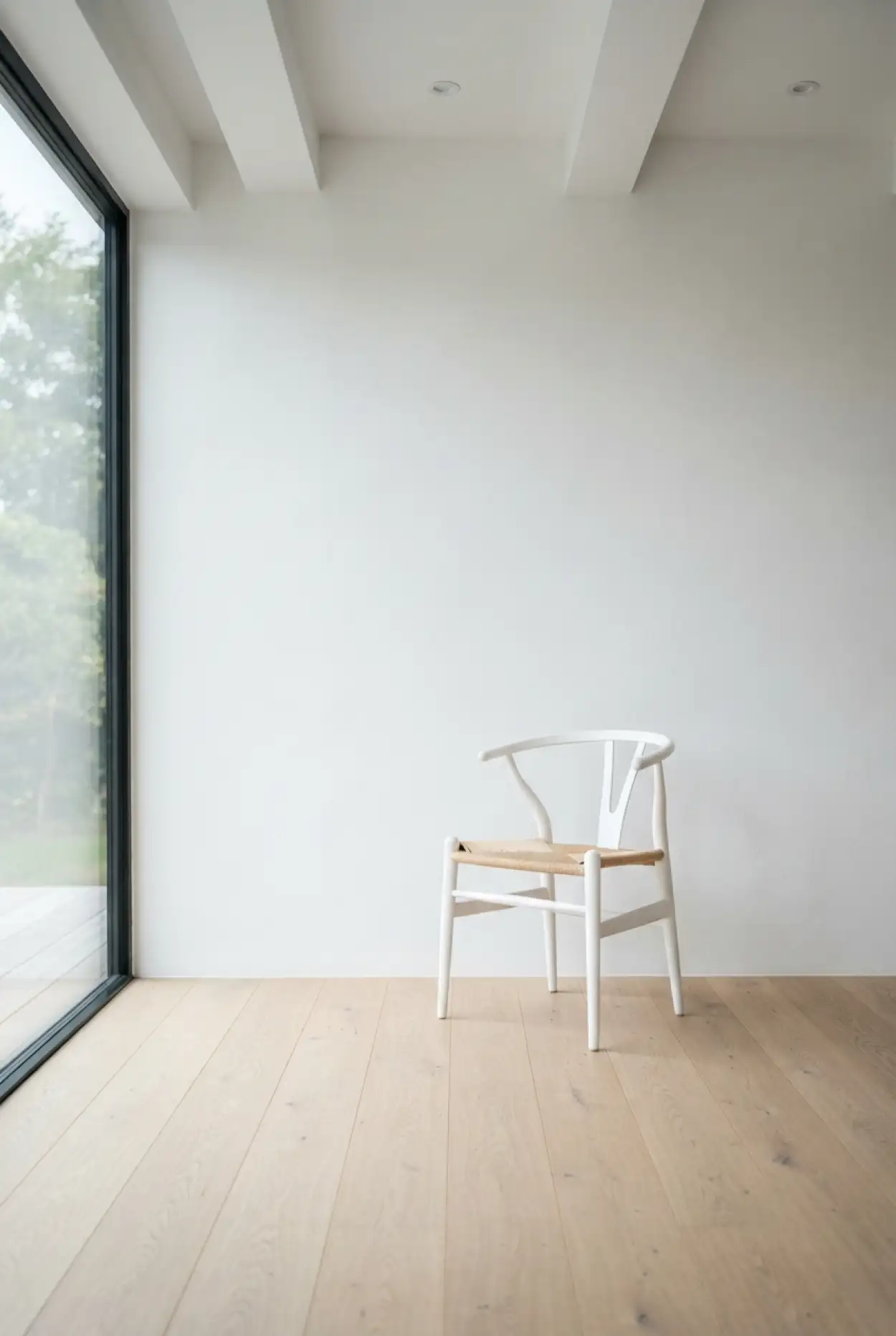 Free Download White Wall Background With Chair - High Quality White Wall Background Background Image