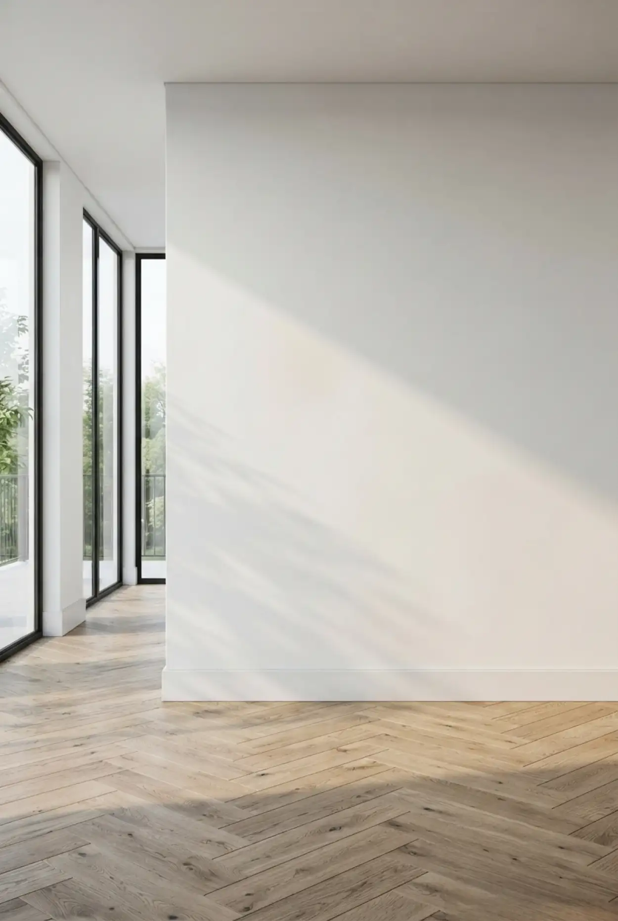 Free Download White Wall Background With Window Shadow - High Quality White Wall Background Background Image
