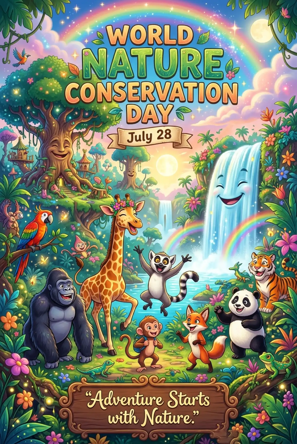 Free Download Wildlife Conservation Awareness Poster - High Quality World Nature Conservation Day 2026 Image