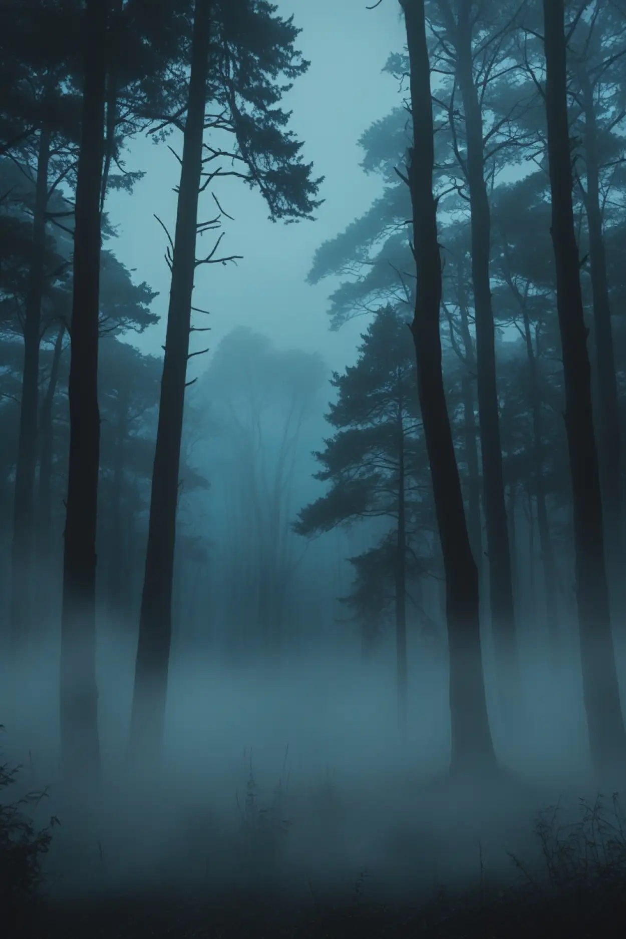 Free Download Winter Foggy Forest Nature Scene - High Quality Foggy Forest Nature Background Background
