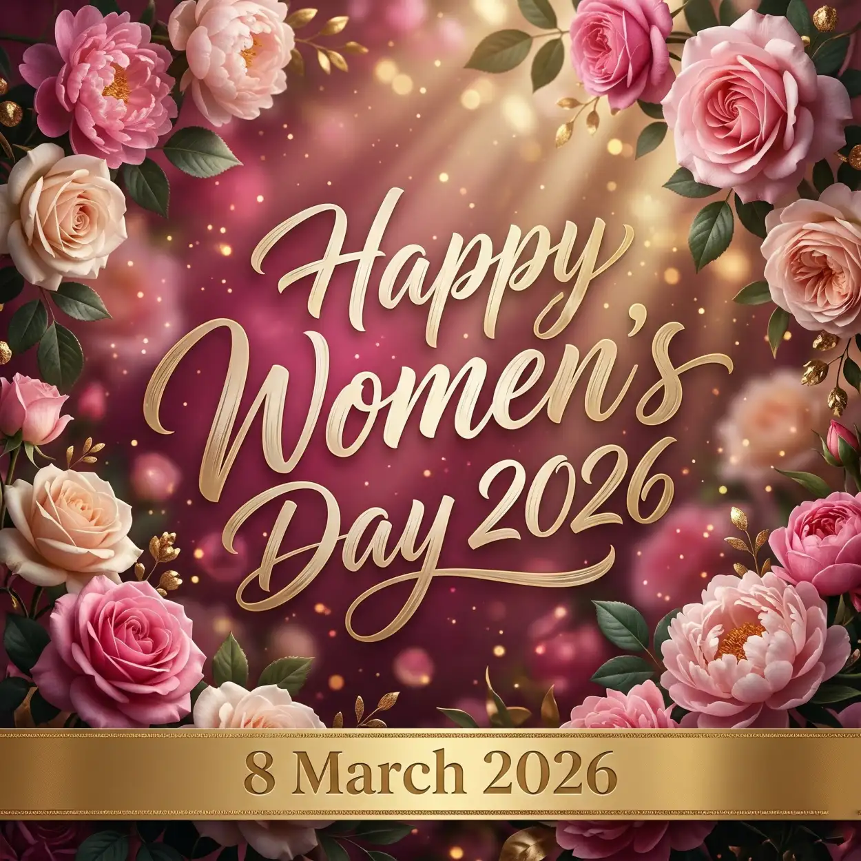 Free Download Womens Day 2026 Elegant Banner Design - High Quality Happy Womens Day 2026 Image