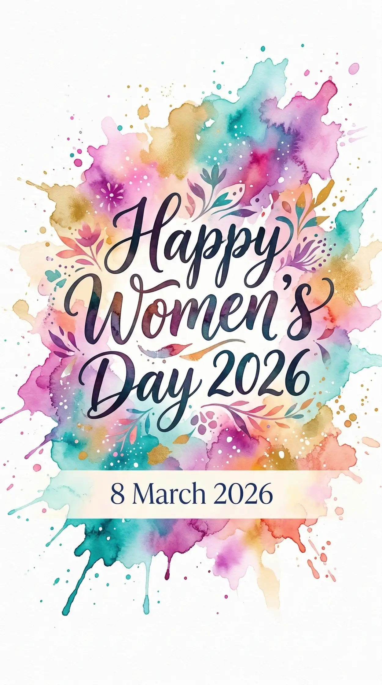 Free Download Womens Day 2026 Empowerment Quotes Poster - High Quality Happy Womens Day 2026 Image
