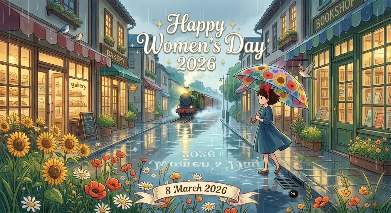 Free Download Womens Day 2026 Festival Greeting Poster - High Quality Happy Womens Day 2026 Image