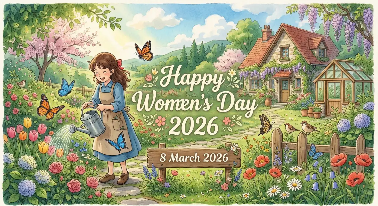 Free Download Womens Day 2026 Greeting Cards - High Quality Happy Womens Day 2026 Image