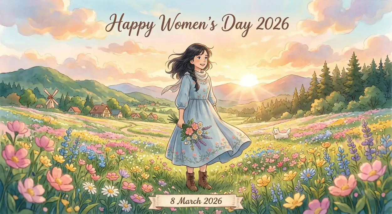Free Download Womens Day 2026 Greeting Images Free Download - High Quality Happy Womens Day 2026 Image