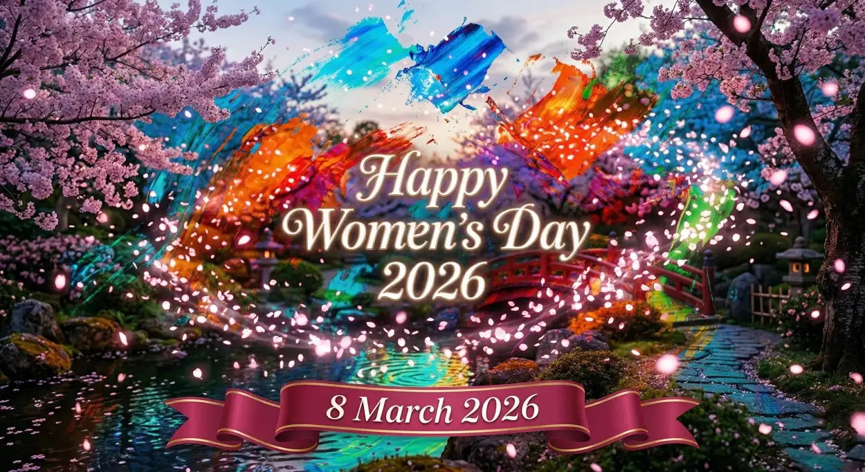 Free Download Womens Day 2026 Motivational Banner - High Quality Happy Womens Day 2026 Image