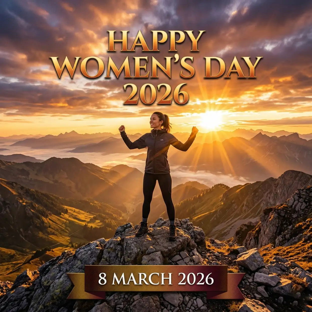 Free Download Womens Day 2026 Poster With Quotes - High Quality Happy Womens Day 2026 Image