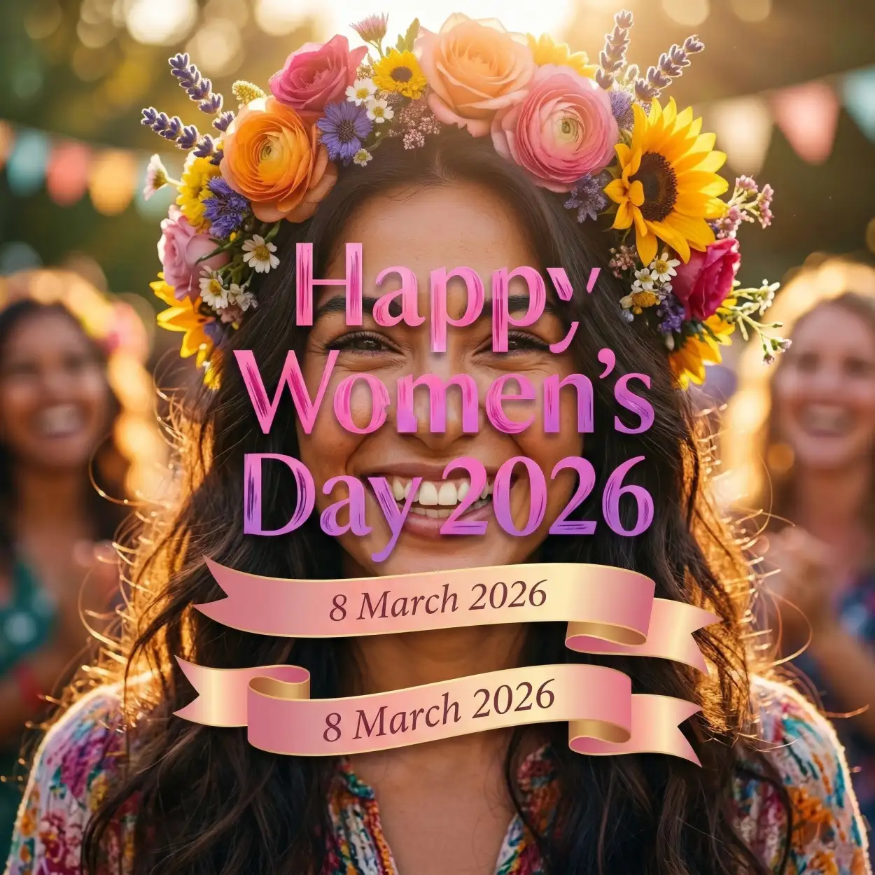 Free Download Womens Day 2026 Social Media Banner - High Quality Happy Womens Day 2026 Image