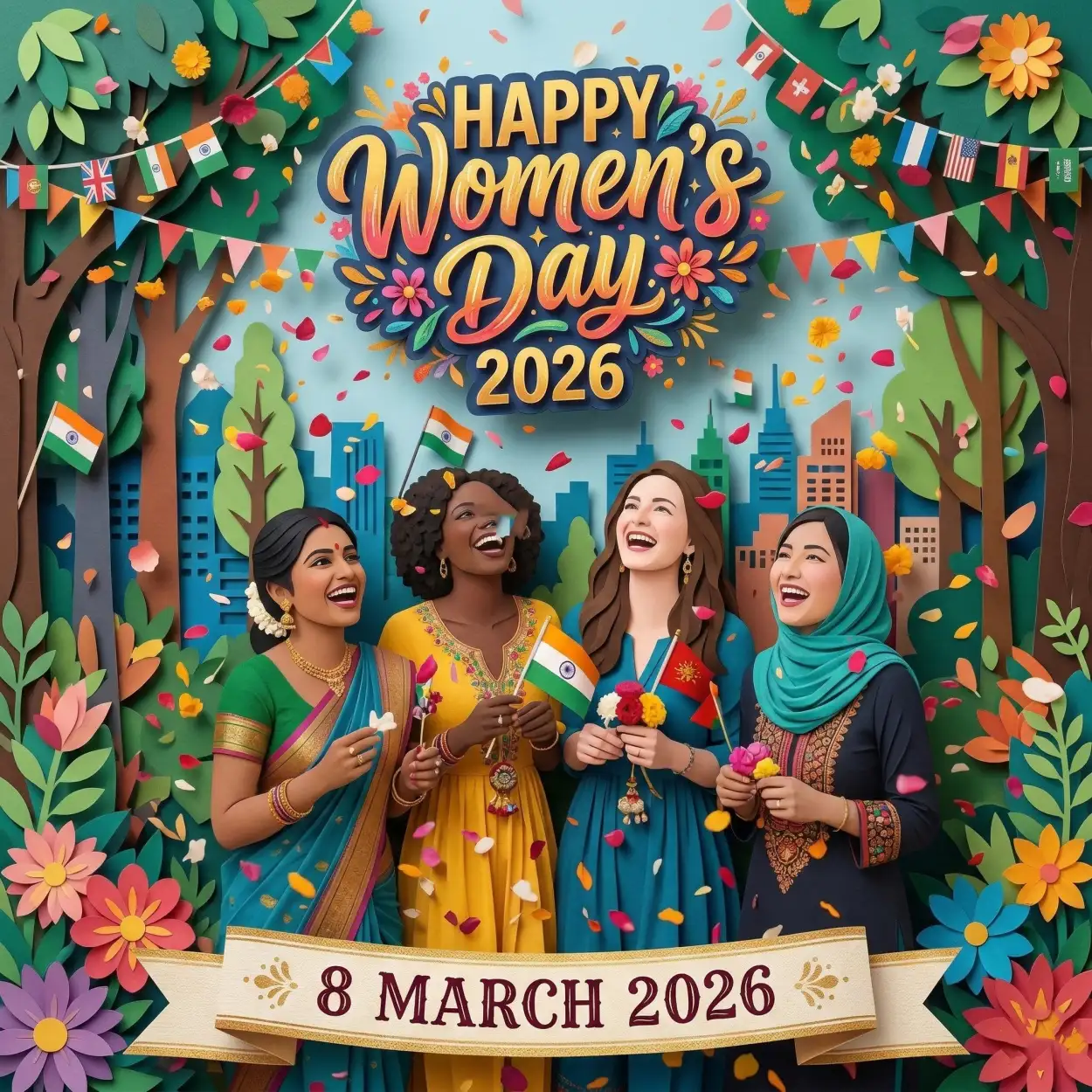 Free Download Womens Day 2026 Women Empowerment Poster - High Quality Happy Womens Day 2026 Image