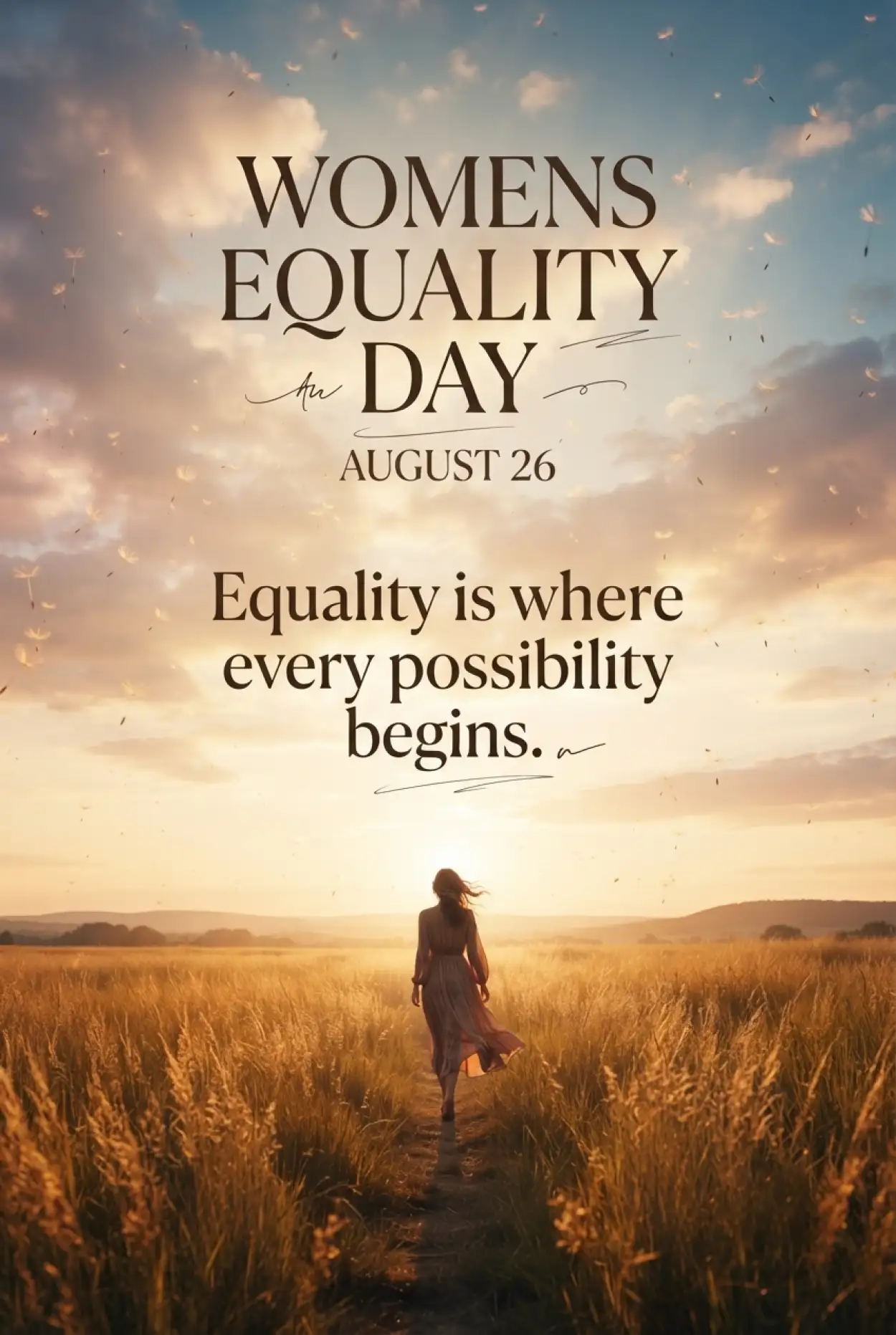 Free Download Womens Equality Day 2026 Equality Wishes - High Quality American Womens Equality Day 2026 Image