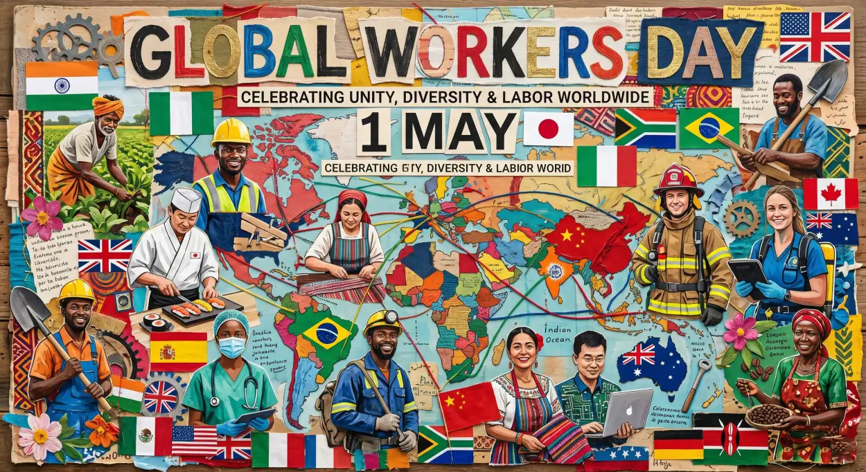Free Download Workers Day Worldwide Images - High Quality International Labor Day Wishes 2026 Image