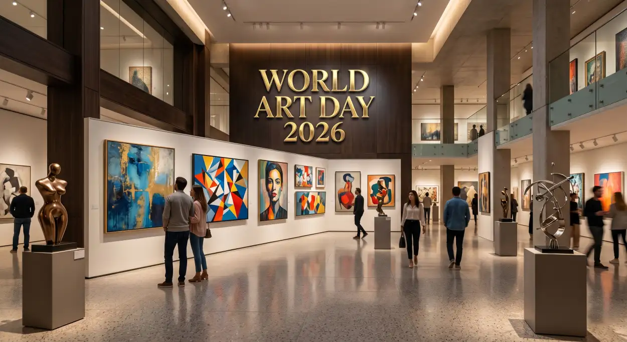 Free Download World Art Day 2026 Date And History - High Quality World Art Day 2026 Wishes Image