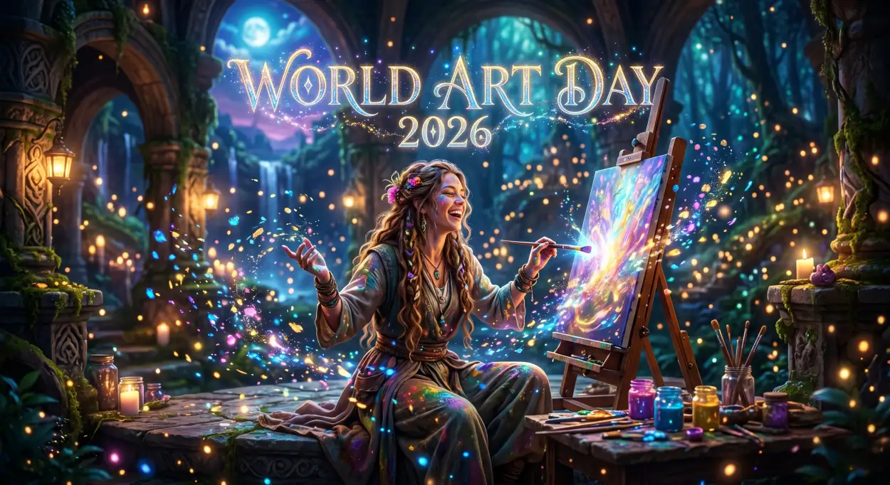 Free Download World Art Day 2026 Digital Art Inspiration Ideas 2 - High Quality World Art Day 2026 Wishes Image