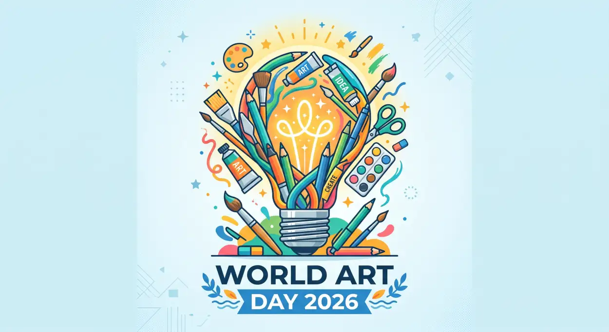 Free Download World Art Day Speech Ideas 2 - High Quality World Art Day 2026 Wishes Image