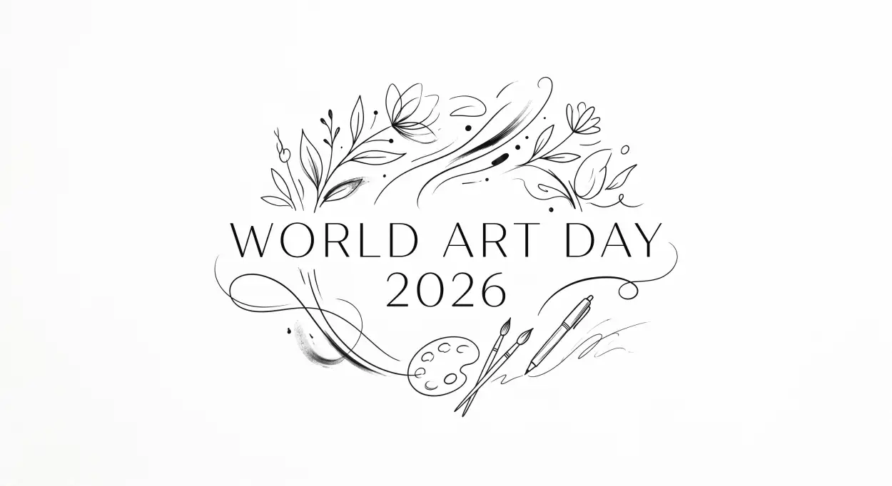 Free Download World Art Day Trending Designs 2026 2 - High Quality World Art Day 2026 Wishes Image