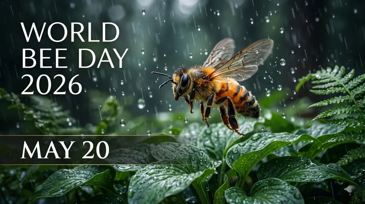 Free Download World Bee Day 2026 Biodiversity Awareness Wallpaper - High Quality World Bee Day 2026 Image