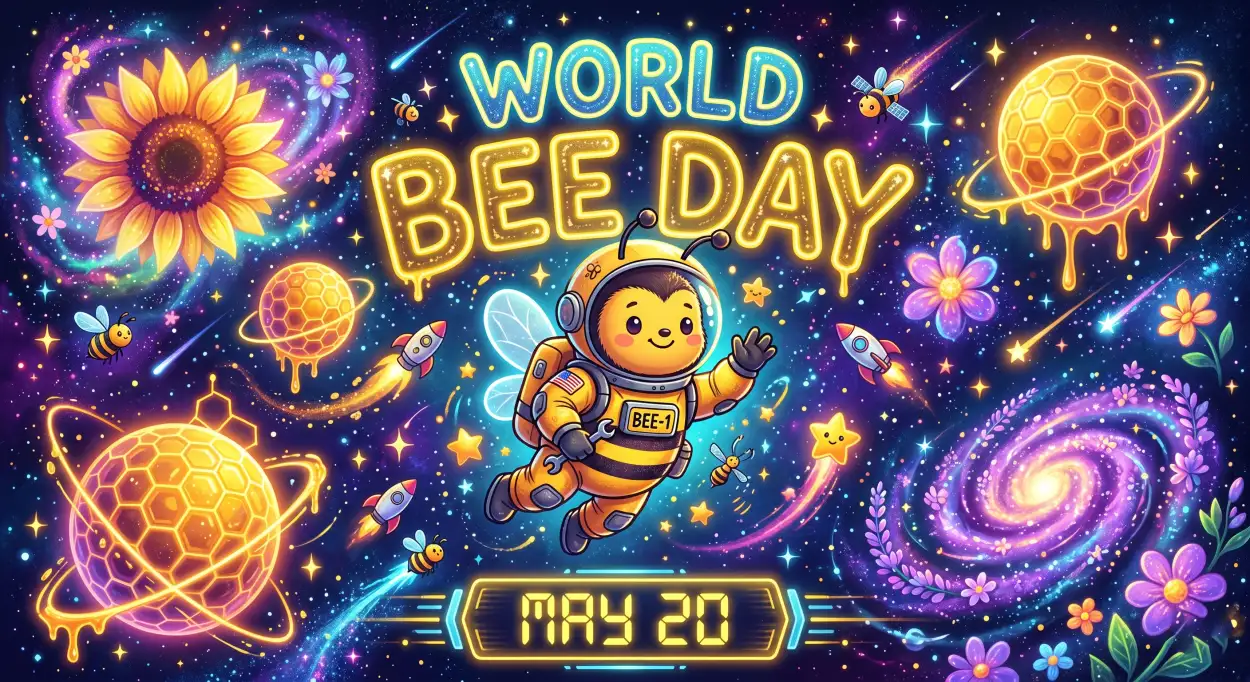 Free Download World Bee Day 2026 Instagram Post Design - High Quality World Bee Day 2026 Image