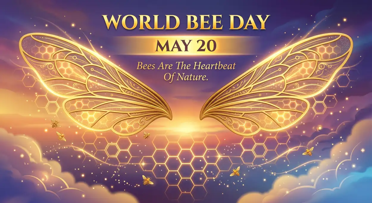 Free Download World Bee Day 2026 International Awareness Day - High Quality World Bee Day 2026 Image