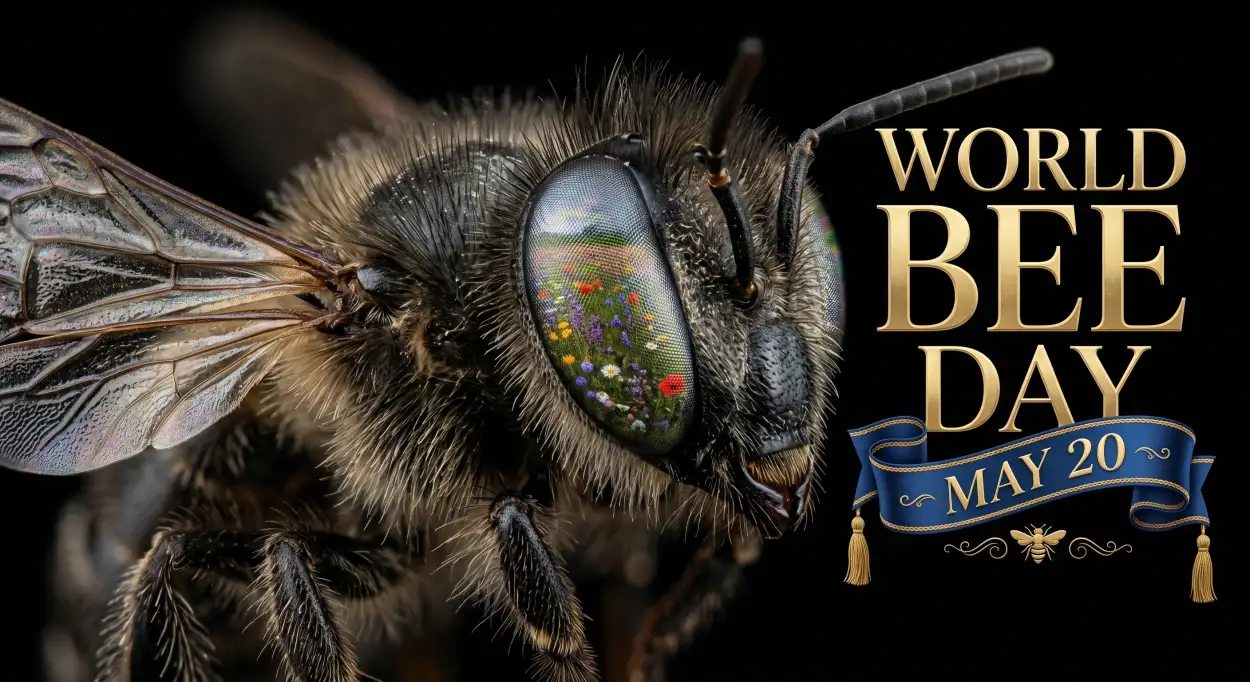 Free Download World Bee Day 2026 Transparent Png - High Quality World Bee Day 2026 Transparent PNG