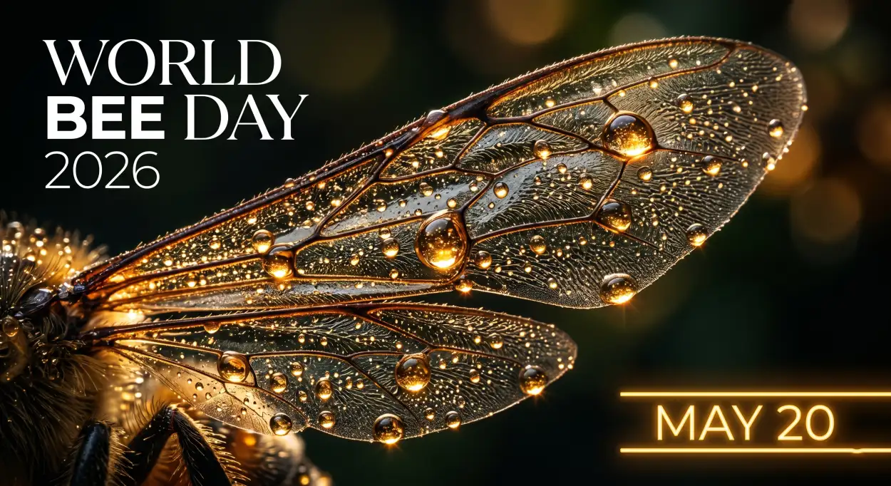 Free Download World Bee Day 2026 Twitter Cover Photo - High Quality World Bee Day 2026 Image