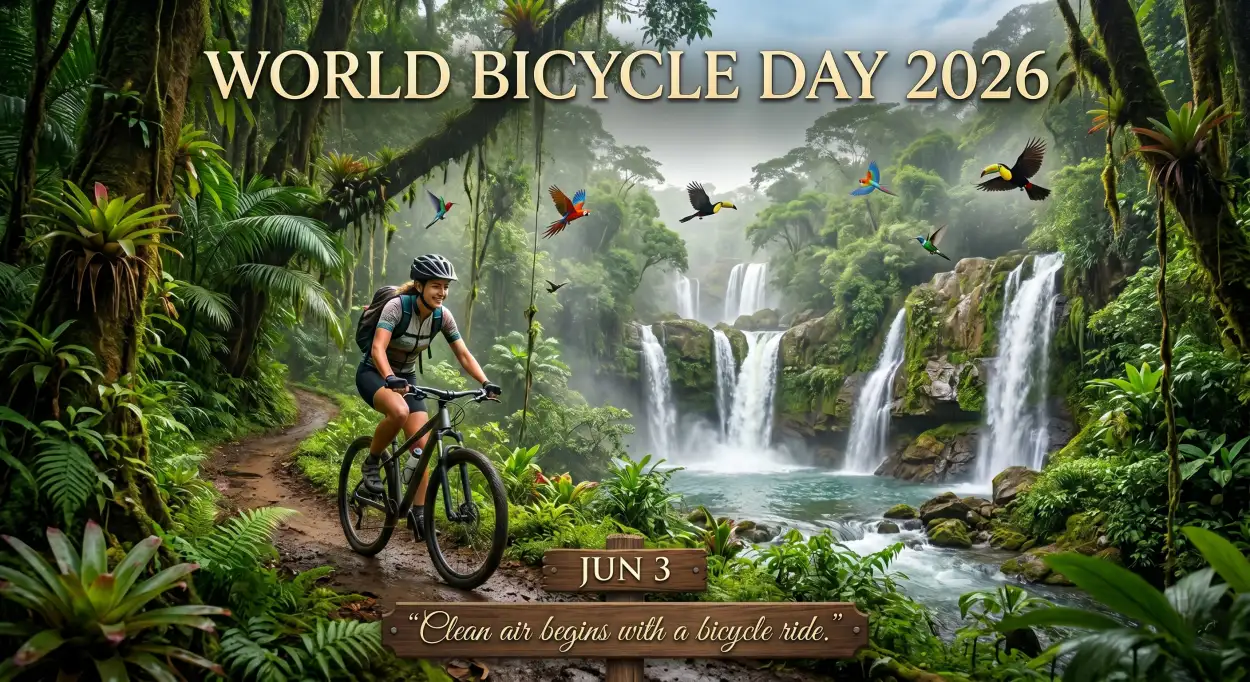 Free Download World Bicycle Day 2026 Ai Generated Poster - High Quality World Bicycle Day 2026 Image