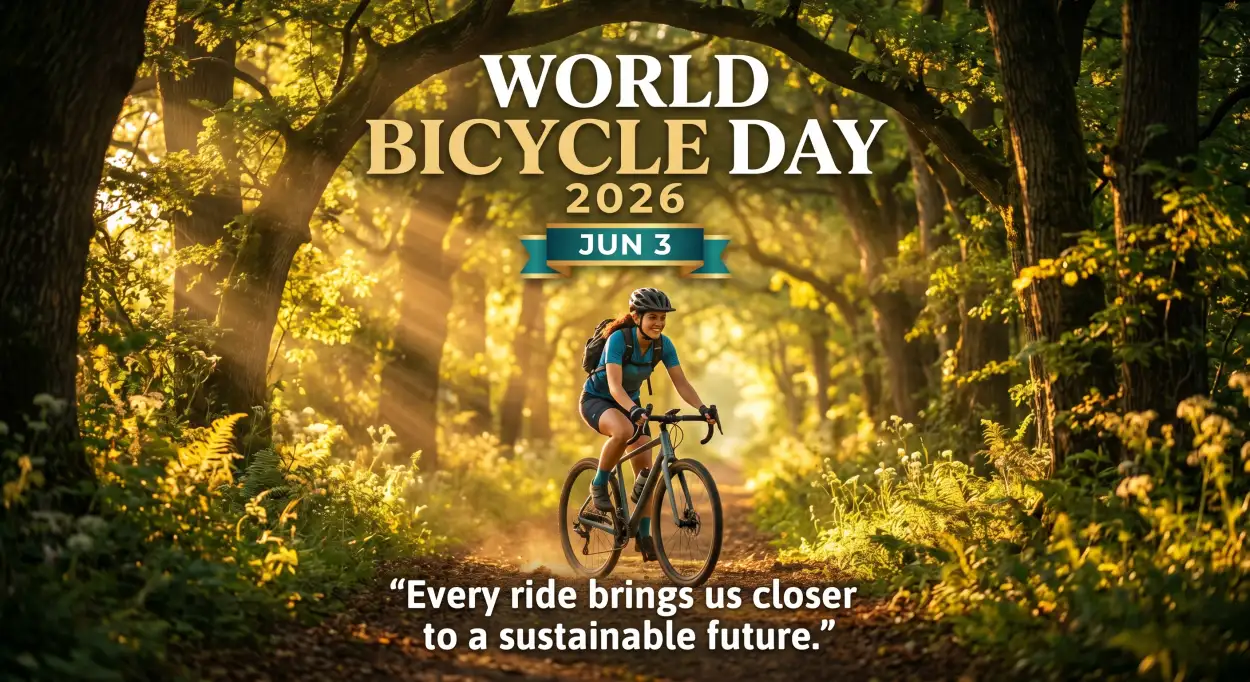 Free Download World Bicycle Day 2026 Bicycle Safety Awareness - High Quality World Bicycle Day 2026 Image