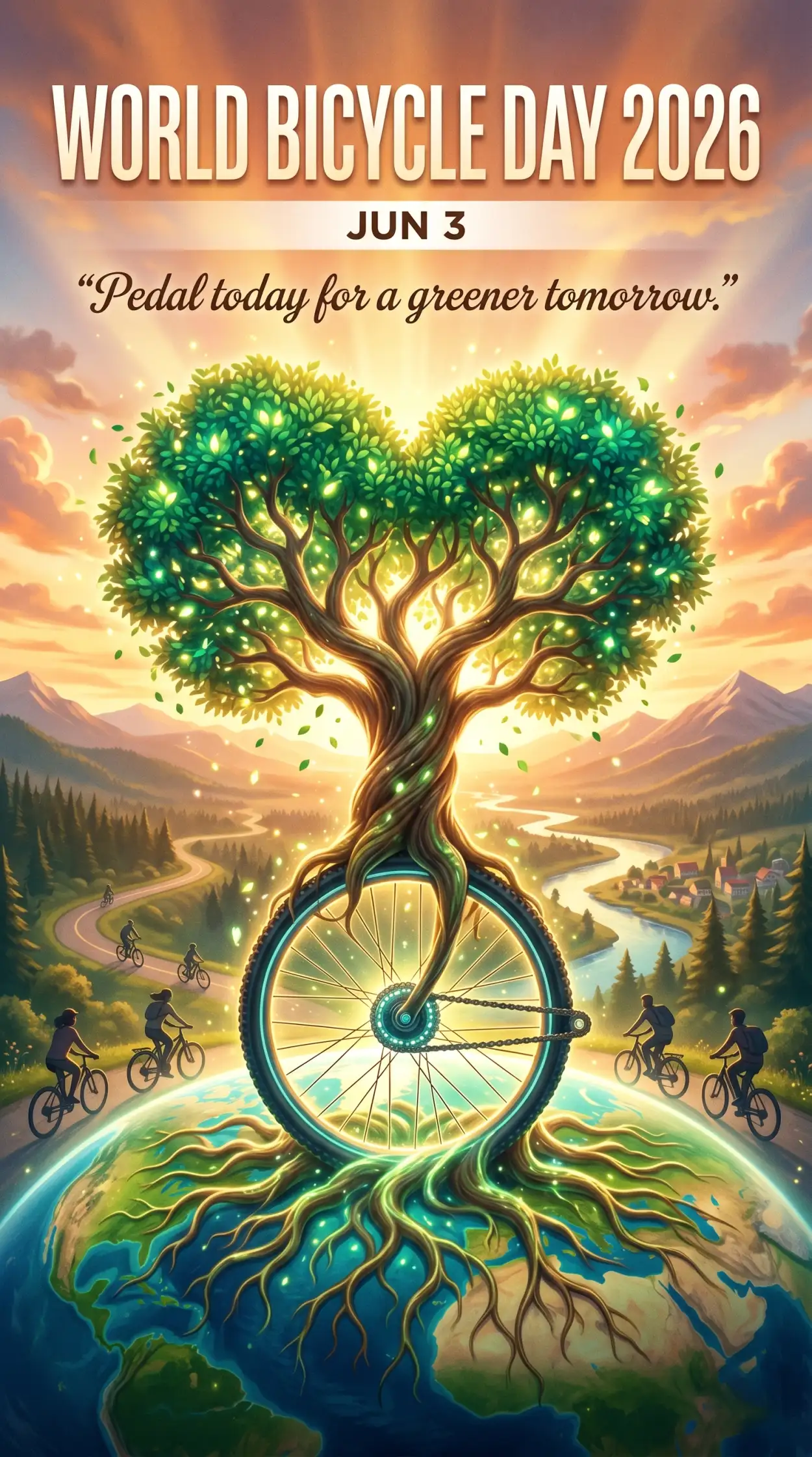 Free Download World Bicycle Day 2026 Bike Enthusiast Artwork - High Quality World Bicycle Day 2026 Image
