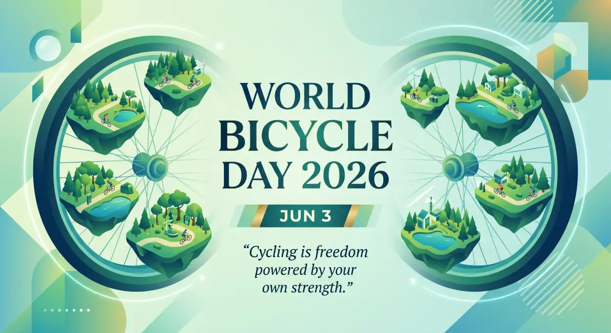 Free Download World Bicycle Day 2026 Community Cycling Event - High Quality World Bicycle Day 2026 Image