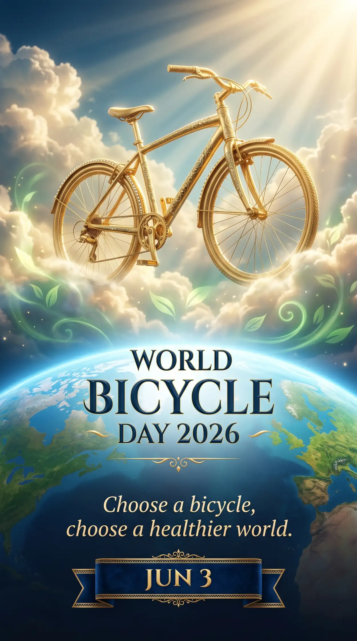 Free Download World Bicycle Day 2026 Competition Poster - High Quality World Bicycle Day 2026 Image