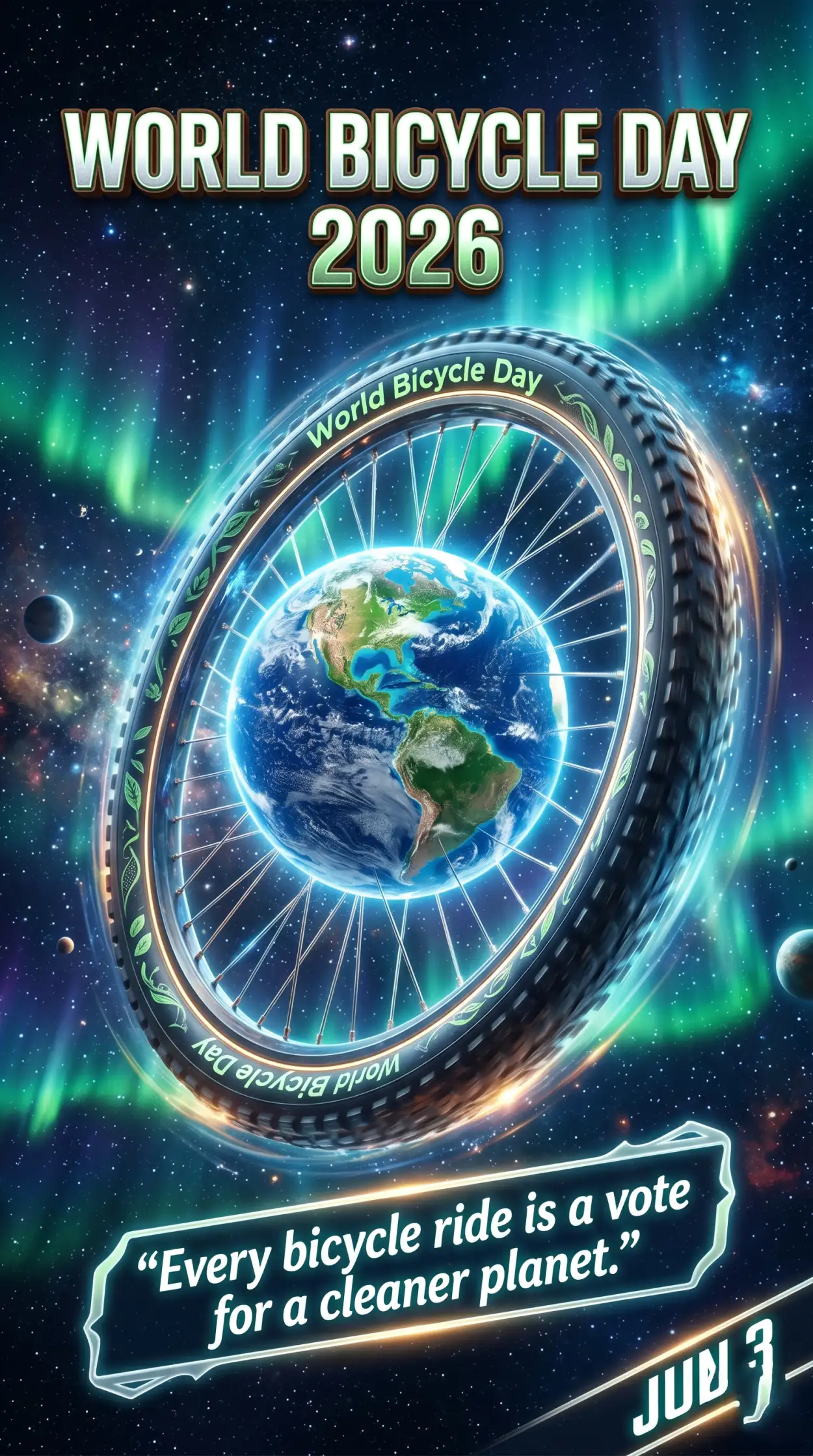 Free Download World Bicycle Day 2026 Digital Art - High Quality World Bicycle Day 2026 Image