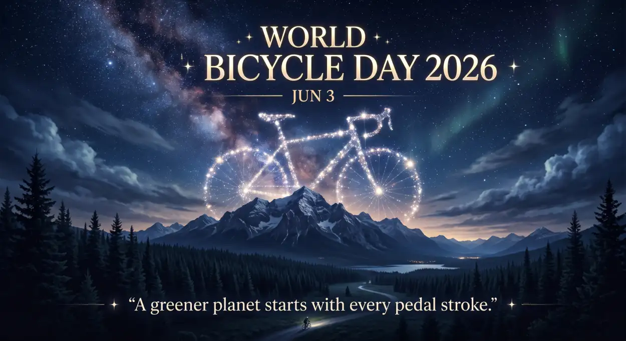 Free Download World Bicycle Day 2026 Facebook Post - High Quality World Bicycle Day 2026 Image