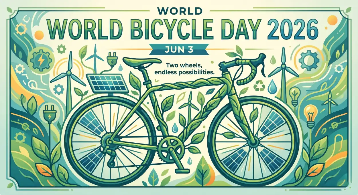 Free Download World Bicycle Day 2026 Handmade Poster Ideas - High Quality World Bicycle Day 2026 Image