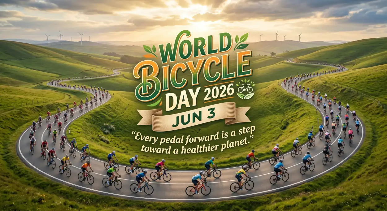 Free Download World Bicycle Day 2026 Photo Frame - High Quality World Bicycle Day 2026 Image