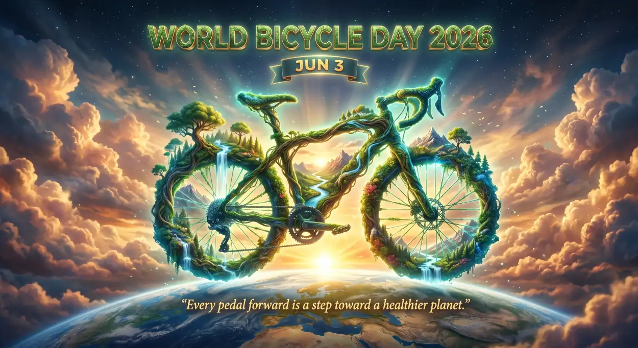 Free Download World Bicycle Day 2026 Professional Banner Design - High Quality World Bicycle Day 2026 Image