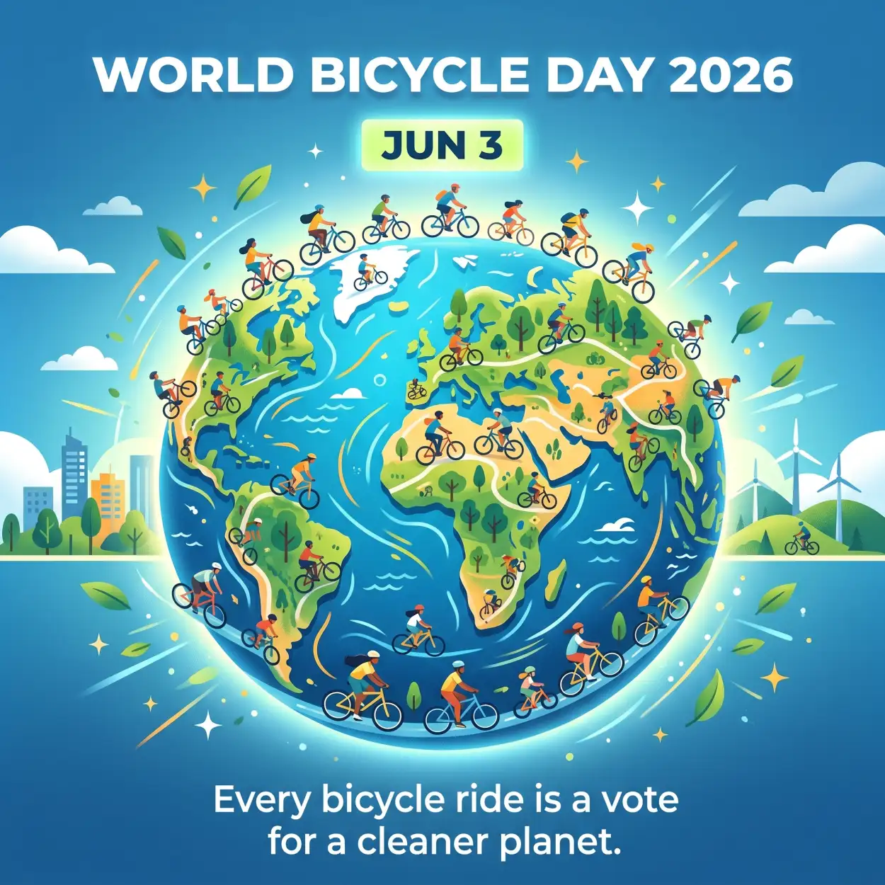 Free Download World Bicycle Day 2026 Ride Campaign Ideas - High Quality World Bicycle Day 2026 Image