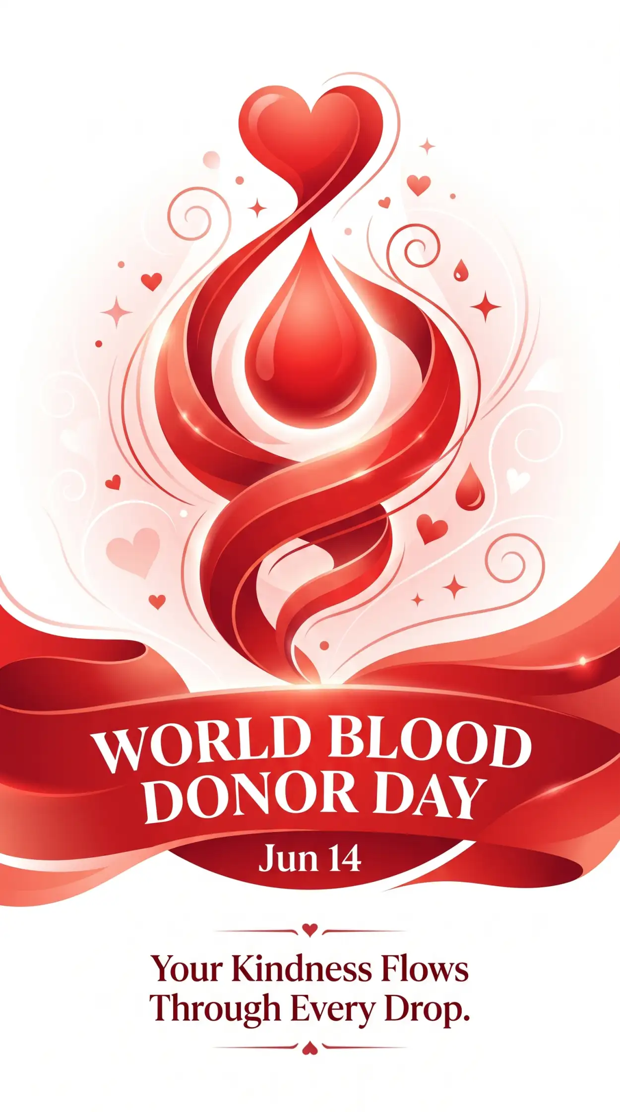 Free Download World Blood Donor Day 2026 Appreciation Poster - High Quality World Blood Donor Day 2026 Image
