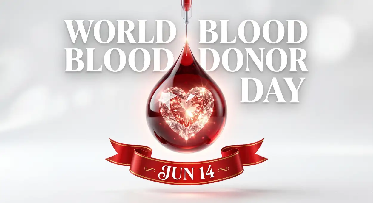 Free Download World Blood Donor Day 2026 Facebook Cover Banner - High Quality World Blood Donor Day 2026 Image