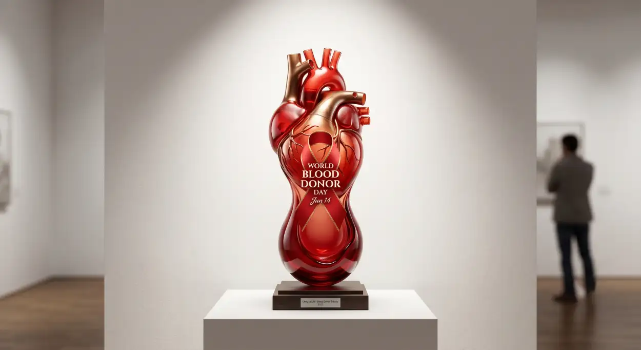 Free Download World Blood Donor Day 2026 Heart And Blood Donation Artwork - High Quality World Blood Donor Day 2026 Image