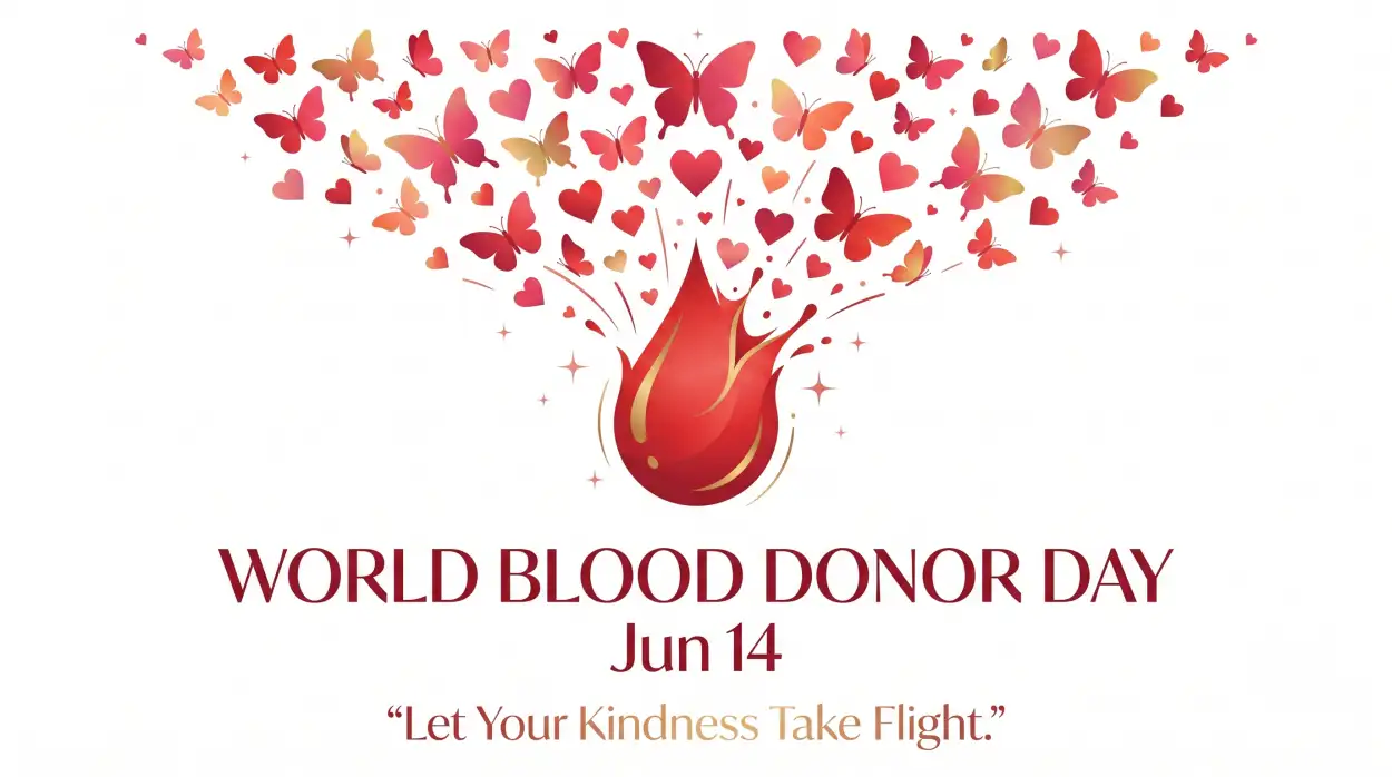 Free Download World Blood Donor Day 2026 Hospital Campaign Banner - High Quality World Blood Donor Day 2026 Image