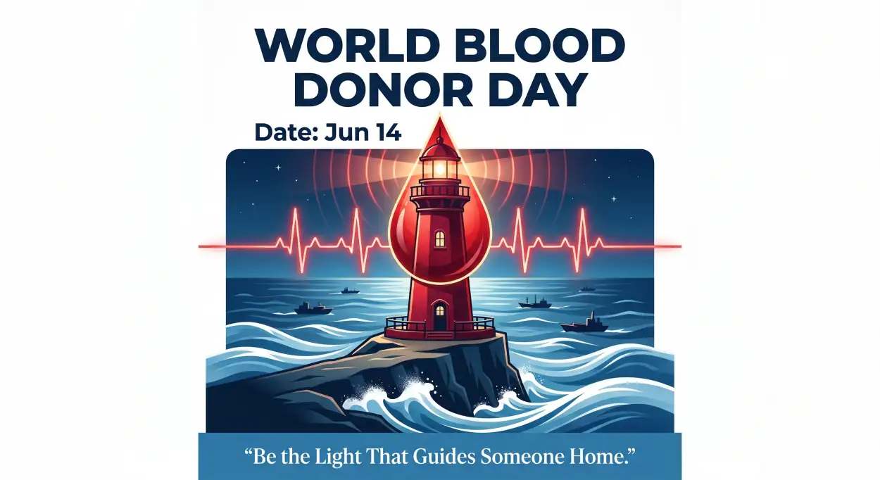 Free Download World Blood Donor Day 2026 Invitation Card - High Quality World Blood Donor Day 2026 Image