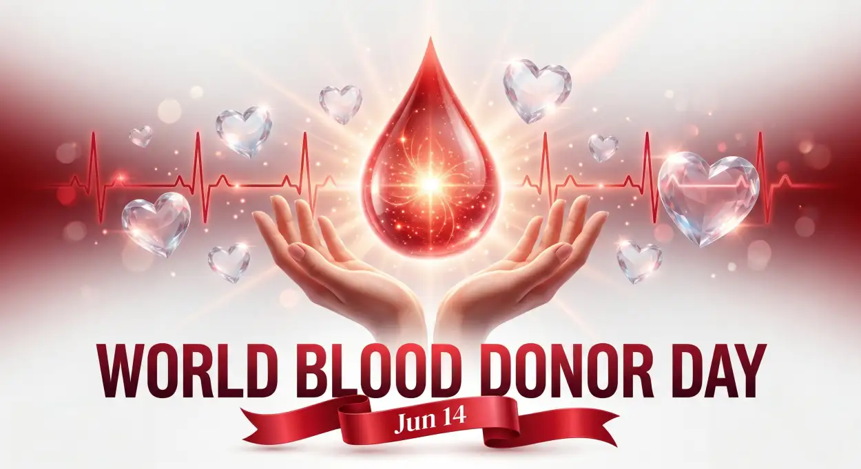 Free Download World Blood Donor Day 2026 Png - High Quality World Blood Donor Day 2026 Transparent PNG