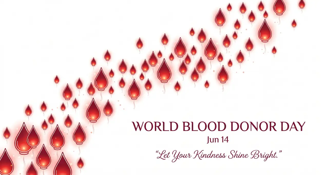 Free Download World Blood Donor Day 2026 Premium Awareness Banner - High Quality World Blood Donor Day 2026 Image