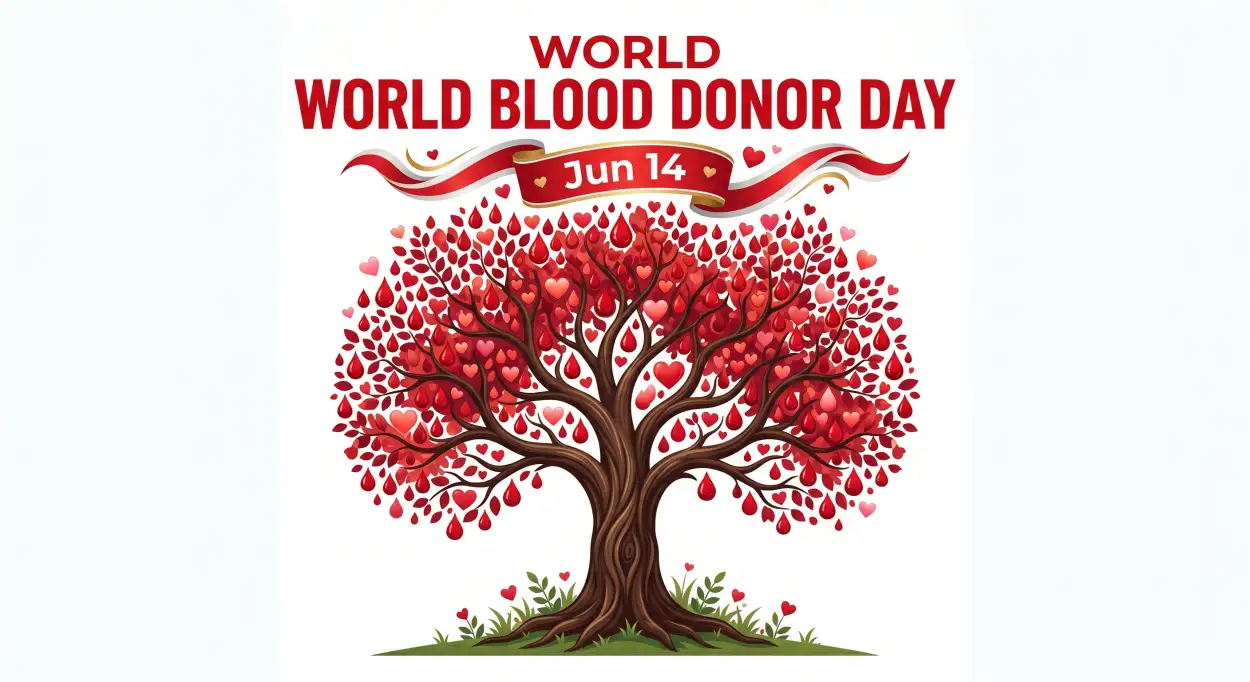 Free Download World Blood Donor Day 2026 Realistic Illustration - High Quality World Blood Donor Day 2026 Image