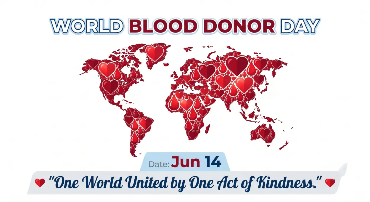 Free Download World Blood Donor Day 2026 Social Media Post - High Quality World Blood Donor Day 2026 Image