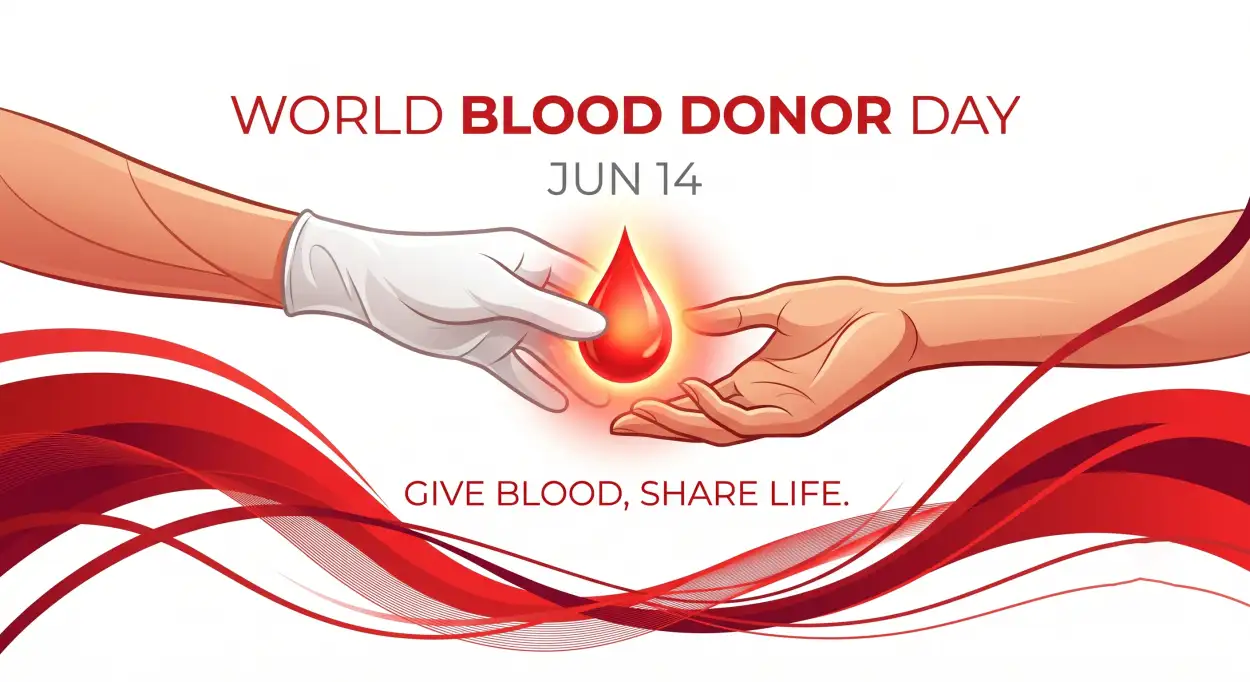 Free Download World Blood Donor Day 2026 Viral Awareness Image For Sharing - High Quality World Blood Donor Day 2026 Image